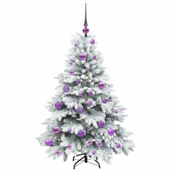 Sapin de Noël artificiel avec 150 LED Blanc 120 cm PE et PVC 541500541500