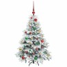 Sapin de Noël artificiel avec 150 LED Blanc 120 cm PE et PVC 541502541502