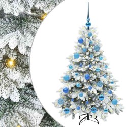 Sapin de Noël artificiel avec 150 LED Blanc 120 cm PE et PVC 541504541504