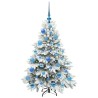 Sapin de Noël artificiel avec 150 LED Blanc 120 cm PE et PVC 541504541504