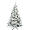 Sapin de Noël artificiel avec 300 LED Blanc 180 cm PE et PVC 541505541505