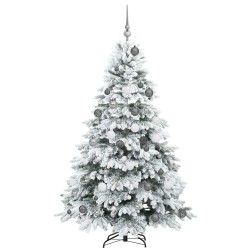 Sapin de Noël artificiel avec 300 LED Blanc 180 cm PE et PVC 541505541505