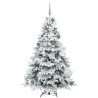 Sapin de Noël artificiel avec 300 LED Blanc 180 cm PE et PVC 541505541505