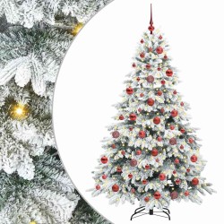 Sapin de Noël artificiel avec 300 LED Blanc 180 cm PE et PVC 541506541506