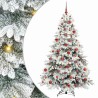 Sapin de Noël artificiel avec 300 LED Blanc 180 cm PE et PVC 541506541506