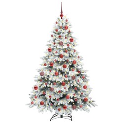 Sapin de Noël artificiel avec 300 LED Blanc 180 cm PE et PVC 541506541506