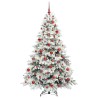 Sapin de Noël artificiel avec 300 LED Blanc 180 cm PE et PVC 541506541506