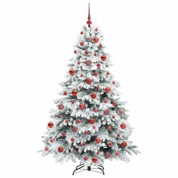 Sapin de Noël artificiel avec 300 LED Blanc 180 cm PE et PVC 541506541506