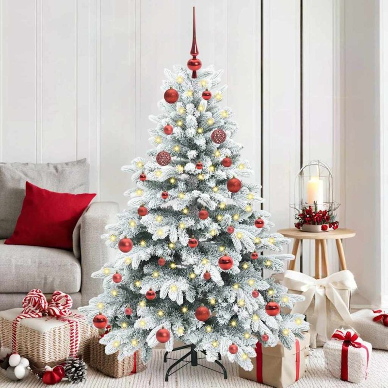 Sapin de Noël artificiel avec 150 LED Blanc 150 cm PE et PVC 541508541508