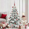 Sapin de Noël artificiel avec 150 LED Blanc 150 cm PE et PVC 541508541508