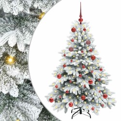 Sapin de Noël artificiel avec 150 LED Blanc 150 cm PE et PVC 541508541508
