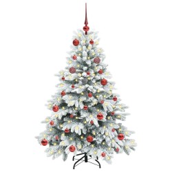 Sapin de Noël artificiel avec 150 LED Blanc 150 cm PE et PVC 541508541508