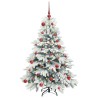Sapin de Noël artificiel avec 150 LED Blanc 150 cm PE et PVC 541508541508