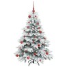 Sapin de Noël artificiel avec 150 LED Blanc 150 cm PE et PVC 541508541508