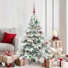 Sapin de Noël artificiel avec 150 LED Blanc 150 cm PE et PVC 541509541509