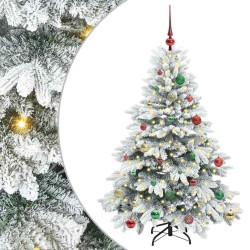 Sapin de Noël artificiel avec 150 LED Blanc 150 cm PE et PVC 541509541509