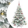 Sapin de Noël artificiel avec 150 LED Blanc 150 cm PE et PVC 541509541509