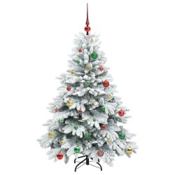 Sapin de Noël artificiel avec 150 LED Blanc 150 cm PE et PVC 541509541509