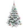 Sapin de Noël artificiel avec 150 LED Blanc 150 cm PE et PVC 541509541509