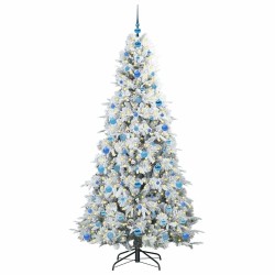 Sapin de Noël Artificiel à Branches Articulées Blanc 210 cm 541513541513