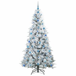Sapin de Noël Artificiel à Branches Articulées Blanc 210 cm 541513541513