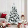 Sapin de Noël artificiel avec 150 LED Blanc 150 cm PE et PVC 541515541515