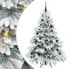 Sapin de Noël artificiel avec 150 LED Blanc 150 cm PE et PVC 541515541515