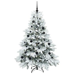 Sapin de Noël artificiel avec 150 LED Blanc 150 cm PE et PVC 541515541515