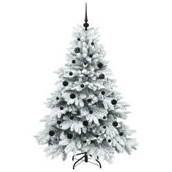 Sapin de Noël artificiel avec 150 LED Blanc 150 cm PE et PVC 541515541515