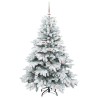 Sapin de Noël artificiel avec 150 LED Blanc 150 cm PE et PVC 541516541516