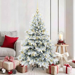 Sapin de Noël artificiel avec 150 LED Blanc 150 cm PE et PVC 541518541518