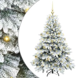 Sapin de Noël artificiel avec 150 LED Blanc 150 cm PE et PVC 541518541518