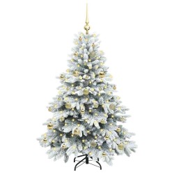 Sapin de Noël artificiel avec 150 LED Blanc 150 cm PE et PVC 541518541518