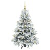 Sapin de Noël artificiel avec 150 LED Blanc 150 cm PE et PVC 541518541518