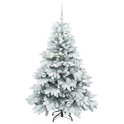 Sapin de Noël artificiel avec 150 LED Blanc 150 cm PE et PVC 541519541519