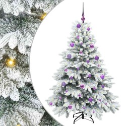 Sapin de Noël artificiel avec 150 LED Blanc 150 cm PE et PVC 541520541520