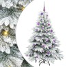 Sapin de Noël artificiel avec 150 LED Blanc 150 cm PE et PVC 541520541520