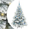 Sapin de Noël artificiel avec 150 LED Blanc 150 cm PE et PVC 541521541521