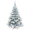 Sapin de Noël artificiel avec 150 LED Blanc 150 cm PE et PVC 541521541521