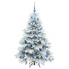 Sapin de Noël artificiel avec 150 LED Blanc 150 cm PE et PVC 541521541521