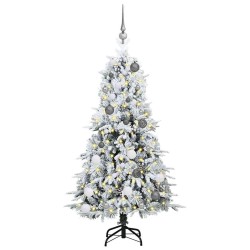 Sapin de Noël Artificiel à Branches Articulées Blanc 150 cm 541524541524