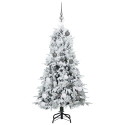 Sapin de Noël Artificiel à Branches Articulées Blanc 150 cm 541524541524