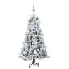 Sapin de Noël Artificiel à Branches Articulées Blanc 150 cm 541524541524