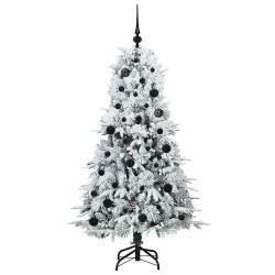 Sapin de Noël Artificiel à Branches Articulées Blanc 150 cm 541525541525