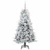 Sapin de Noël Artificiel à Branches Articulées Blanc 150 cm 541526541526