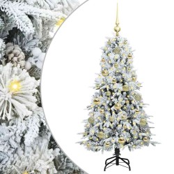 Sapin de Noël Artificiel à Branches Articulées Blanc 120 cm 541527541527