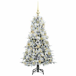 Sapin de Noël Artificiel à Branches Articulées Blanc 120 cm 541527541527