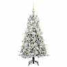 Sapin de Noël Artificiel à Branches Articulées Blanc 120 cm 541527541527