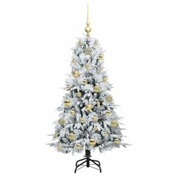 Sapin de Noël Artificiel à Branches Articulées Blanc 120 cm 541527541527