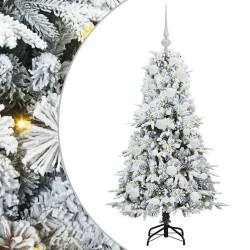 Sapin de Noël Artificiel à Branches Articulées Blanc 120 cm 541528541528